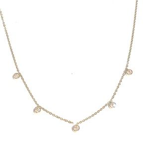 Sterling silver CZ necklace